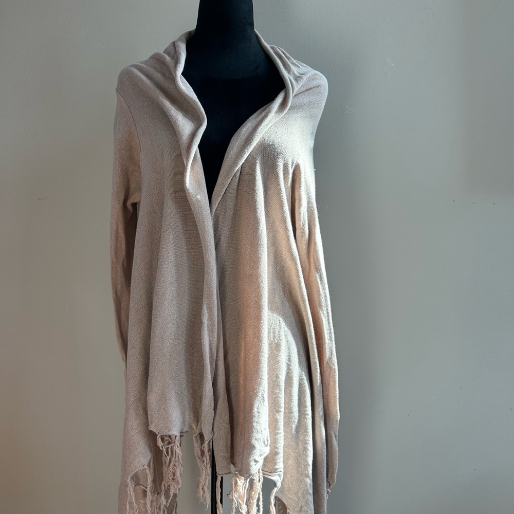 fab'rik Cream Women's Poncho Sweater